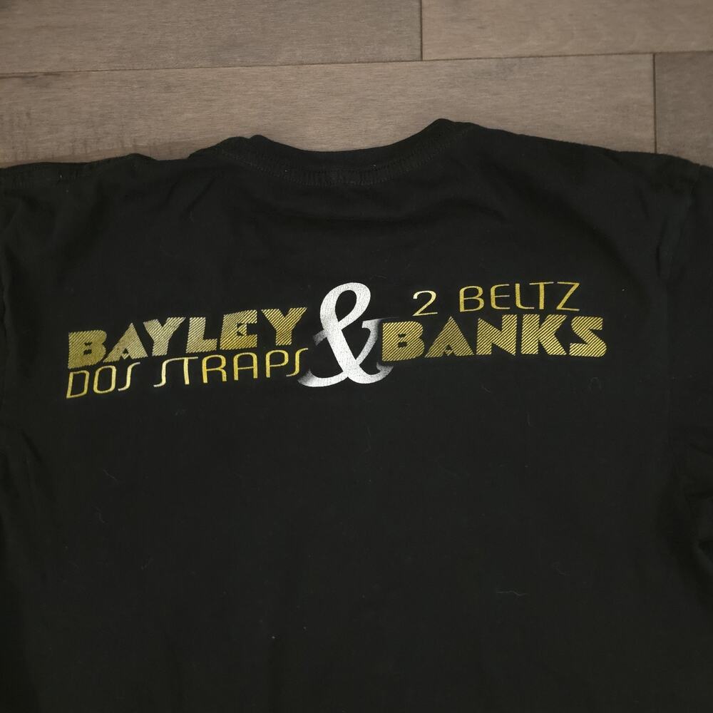 WWE Bayley Sasha Banks All The Gold Shirt Women Champions Tee Black Size M - Picture 11 of 11